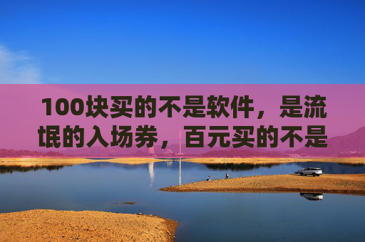 100块买的不是软件,是流氓的入场券,百元买的不是软件,是流氓的入场券 100块买的不是软件,是流氓的入场券,百元买的不是软件,是流氓的入场券