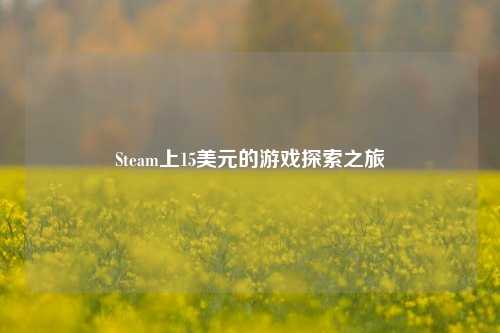 Steam上15美元的游戏探索之旅