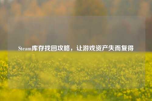 Steam库存找回攻略，让游戏资产失而复得