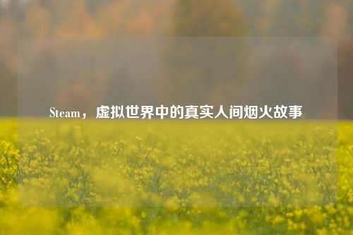 Steam，虚拟世界中的真实人间烟火故事