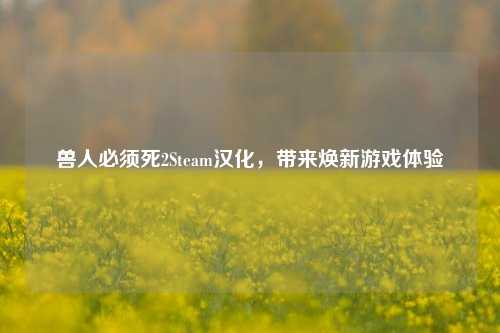兽人必须死2Steam汉化，带来焕新游戏体验