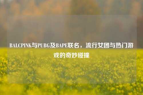 BALCPINK与PUBG及BAPE联名,流行女团与热门游戏的奇妙碰撞