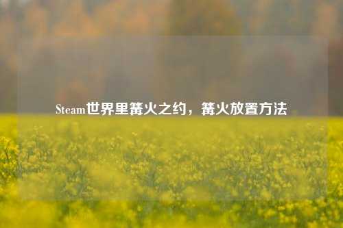Steam世界里篝火之约,篝火放置方法