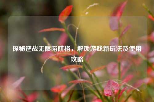 探秘逆战无限陷阱格,解锁游戏新玩法及使用攻略