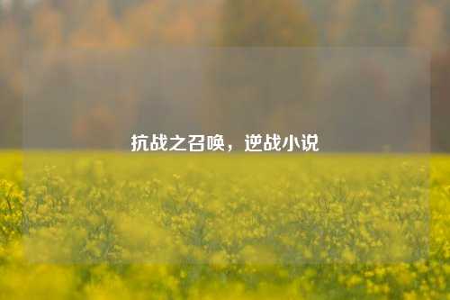 抗战之召唤,逆战小说