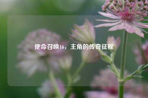 使命召唤16,主角的传奇征程