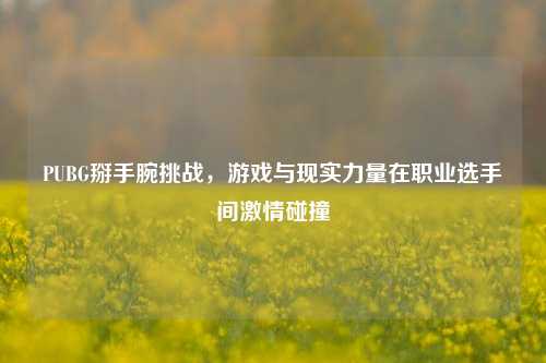 PUBG掰手腕挑战,游戏与现实力量在职业选手间激情碰撞