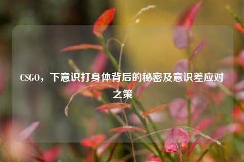 CSGO,下意识打身体背后的秘密及意识差应对之策